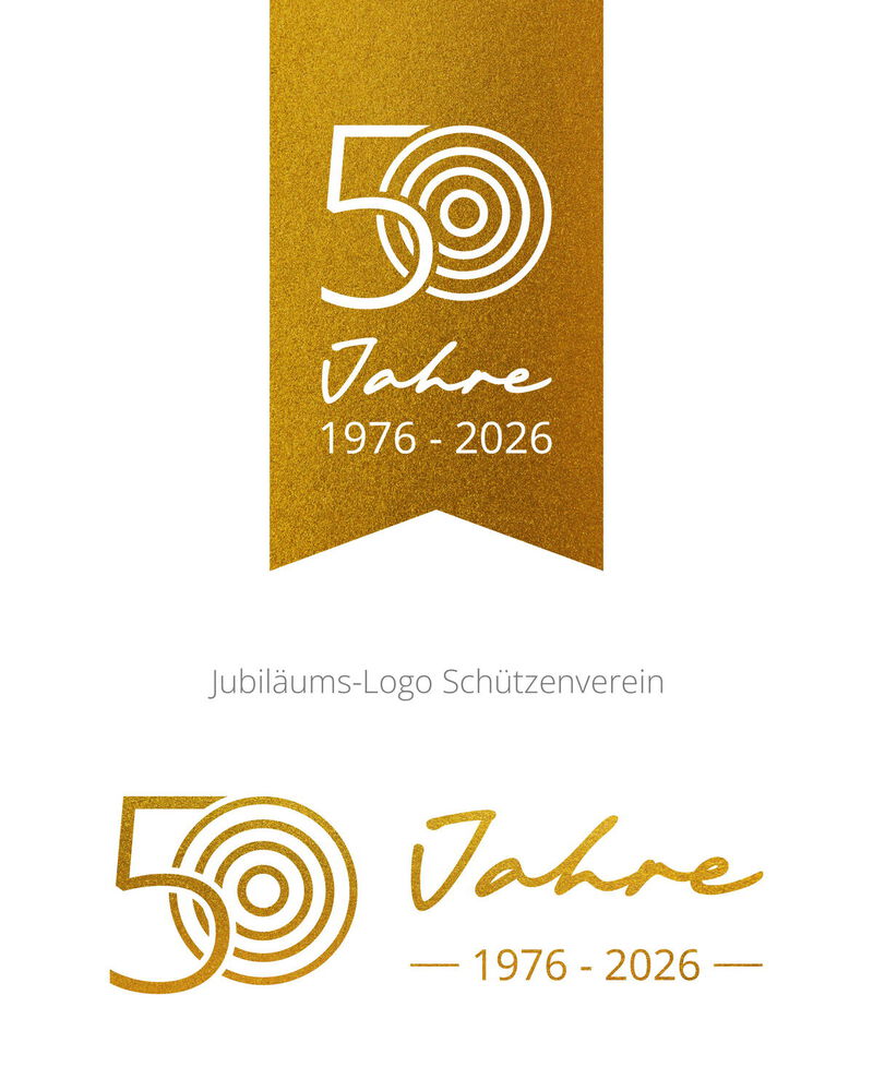Jubiläums Logo Gestaltung für Schützenverein Puchhausen