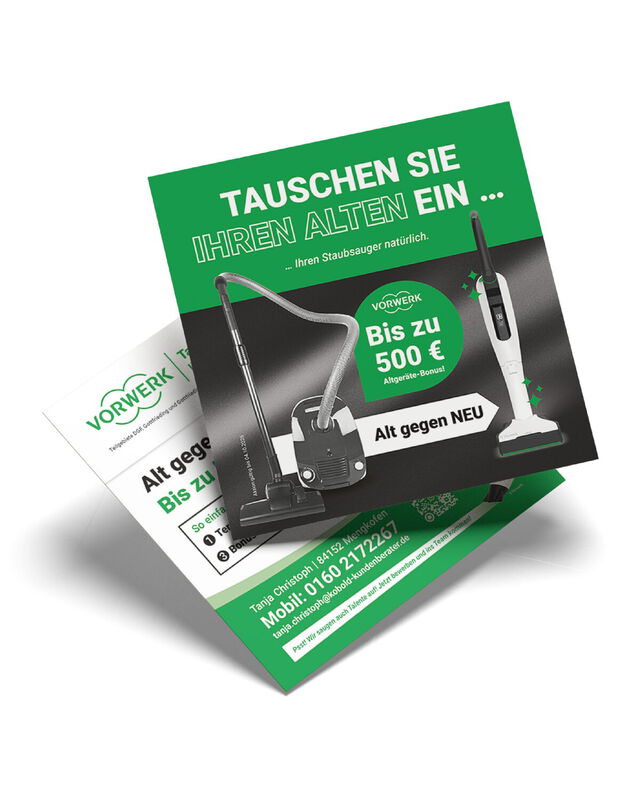 Flyer Gestaltung für Aktion