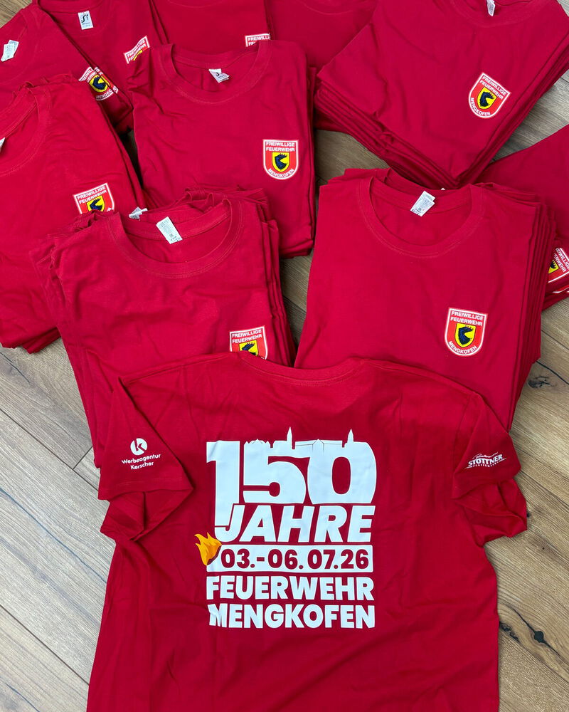 Bedruckte Kleidung für Feuerwehr Mengkofen