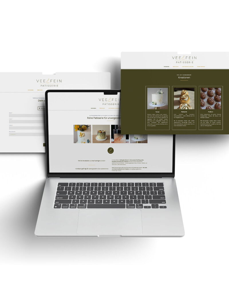 Website Gestaltung für Patisserie