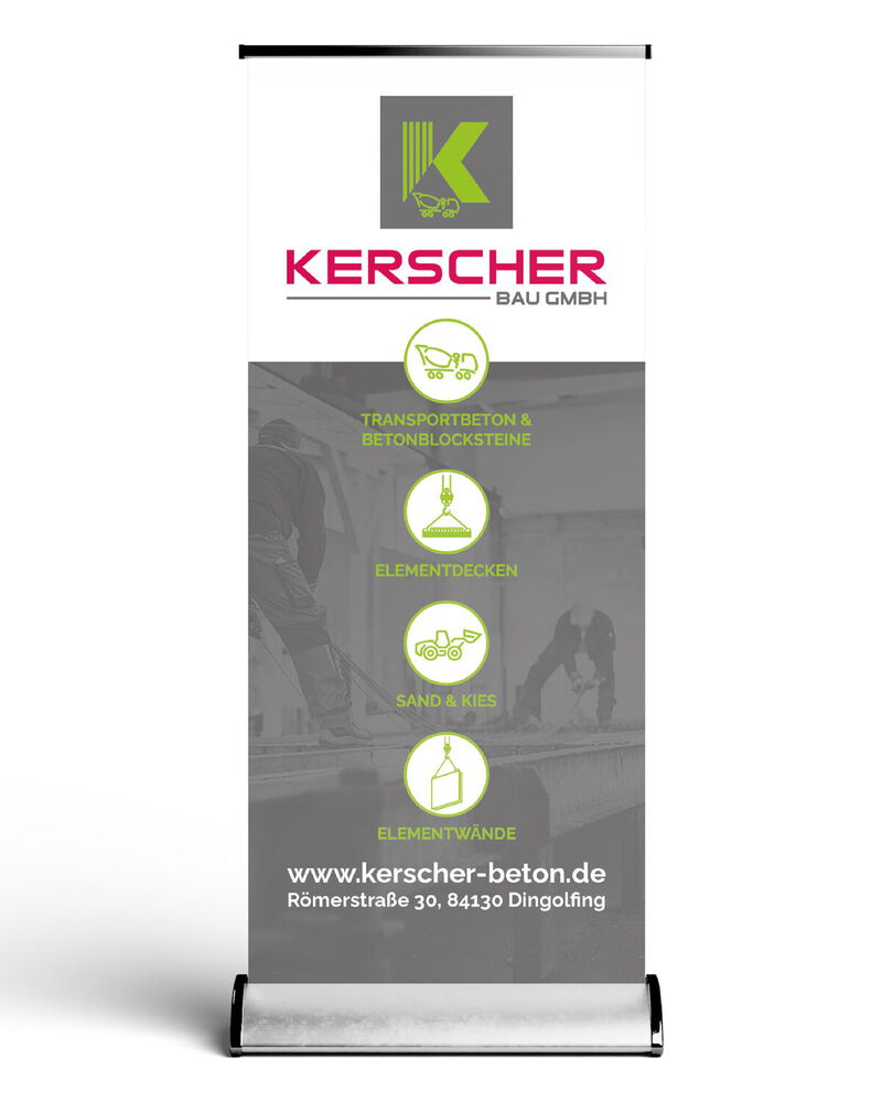 Roll-up Gestaltung und Druck