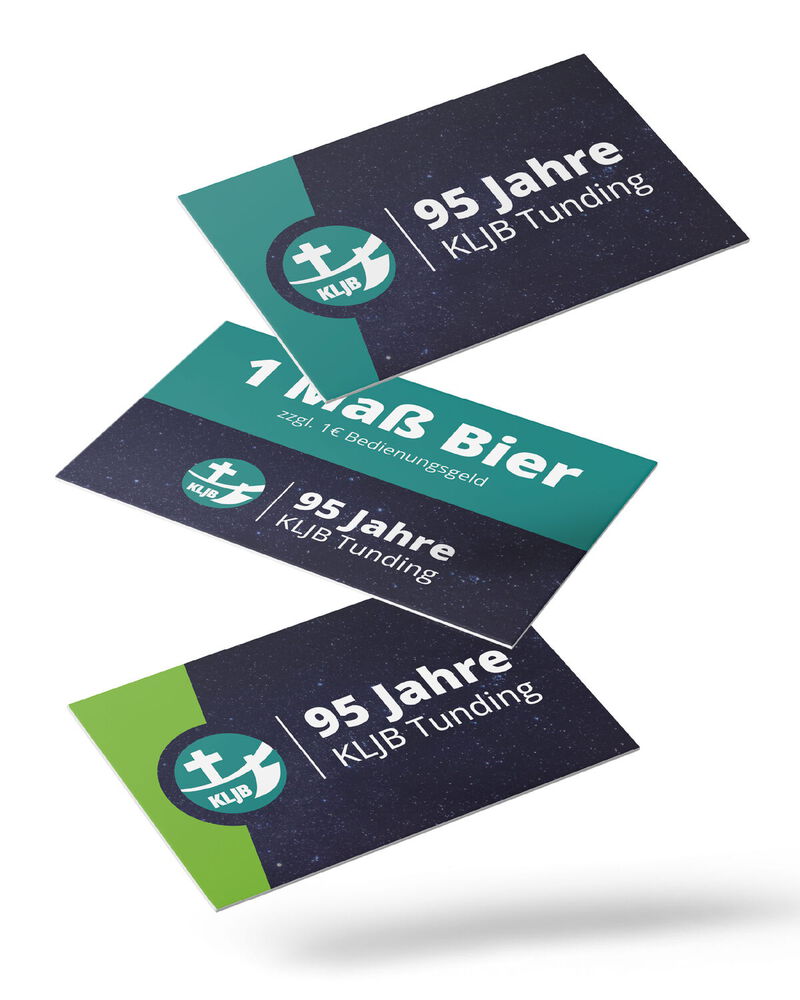 Wertmarken Gestaltung für KLJB Tunding