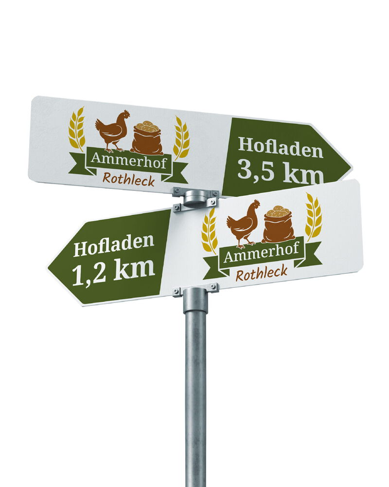 Wegweiser Schilder Mengkofen