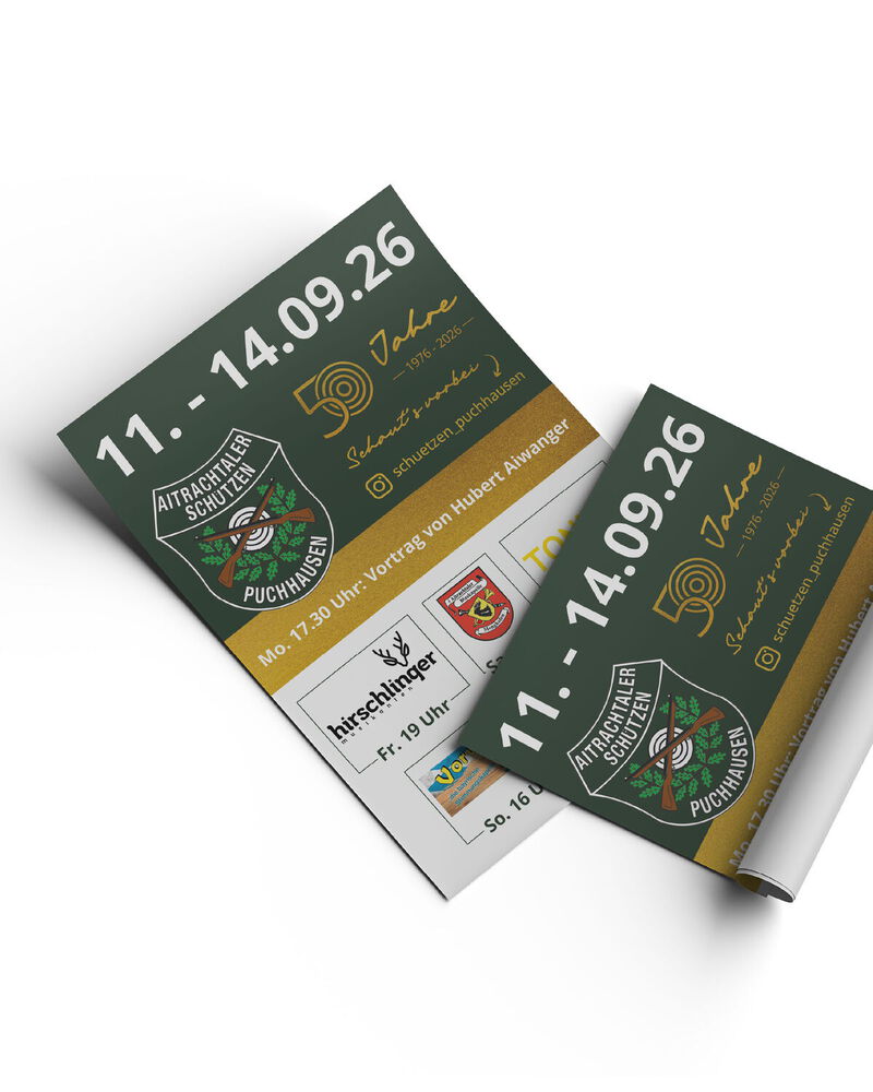 Plakat Gestaltung und Druck für Gründungsfest