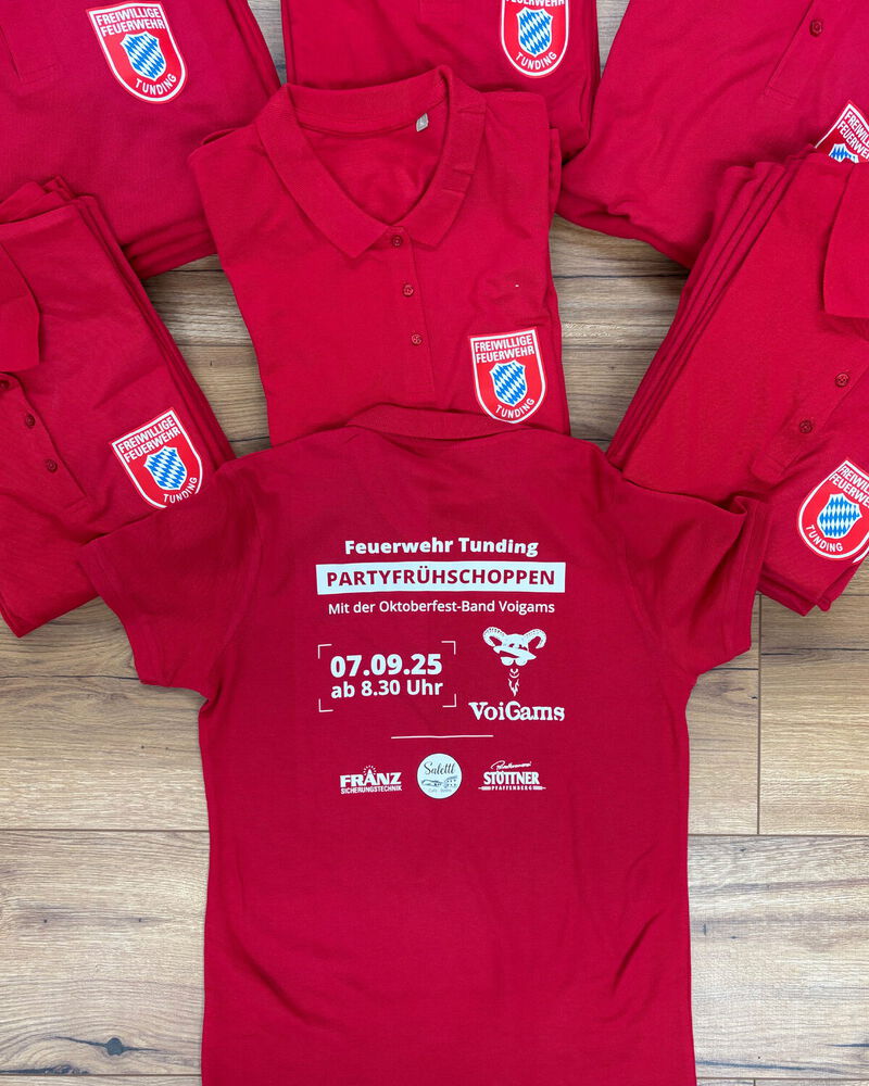 Bedruckte T-Shirts für Feuerwehr